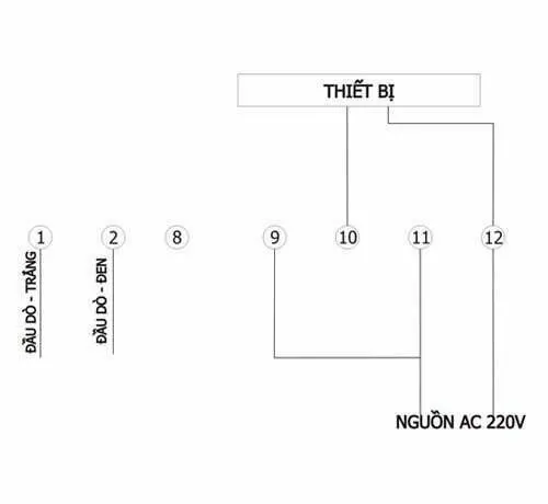 Sơ đồ điện của bộ điều khiển nhiệt FOX-1004