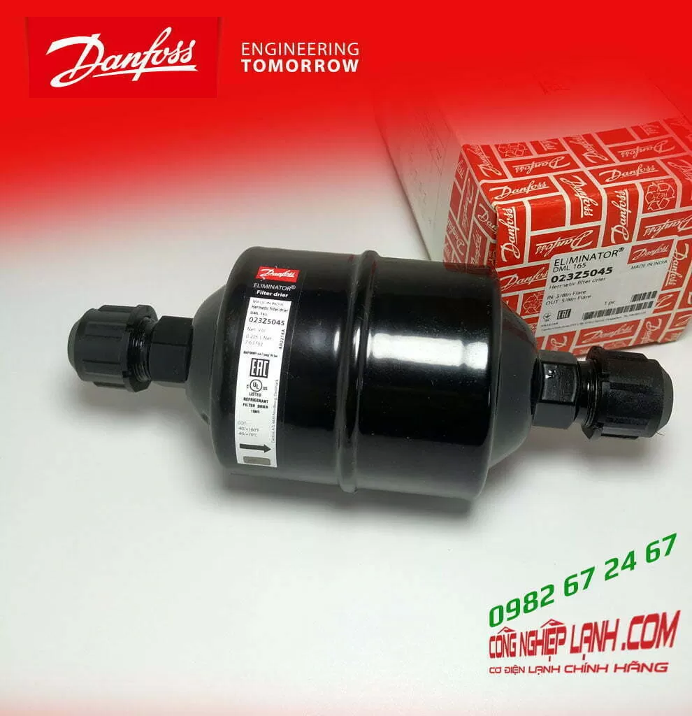 Phin lọc Danfoss DML 165 phi 16mm (023Z5045)