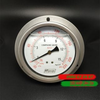 Đồng hồ áp suất HTGauge HT100-15BS Inox