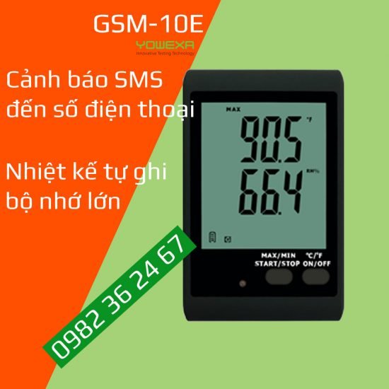 Nhiệt kế tự ghi có cảnh báo SMS GSM-10E