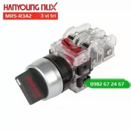 Công tắc xoay Hanyoung MRS-R3A2 - viền nhôm, 3 vị trí