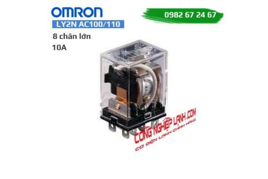 Relay trung gian Omron LY2N AC100/110 - 10A - 8 chân lớn