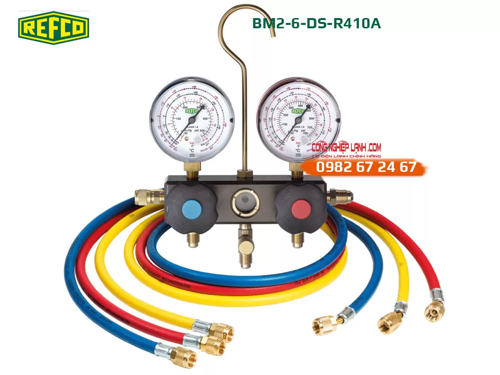 REFCO BM2-6-DS-R410A - Đồng hồ sạc gas Thụy Sỹ