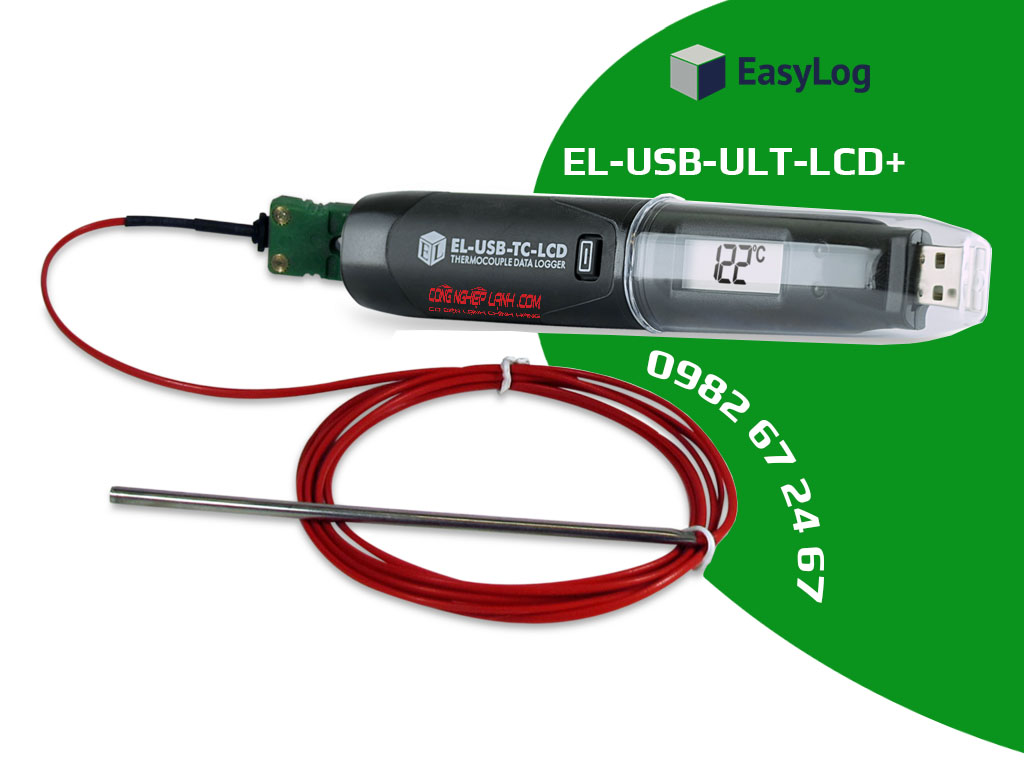 EasyLog EL-USB-ULT-LCD+ - Nhiệt kế tự ghi âm sâu