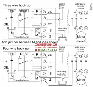 Sơ đồ đấu nối Danfoss MP55 - Trích từ datasheet